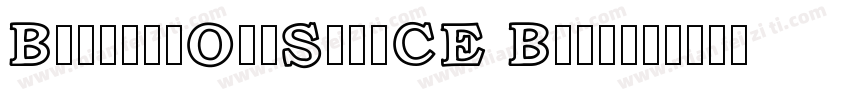 BookmanOldStylCE Bold字体转换